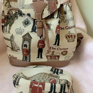 Signare Tapestry Backpack with make-up bag